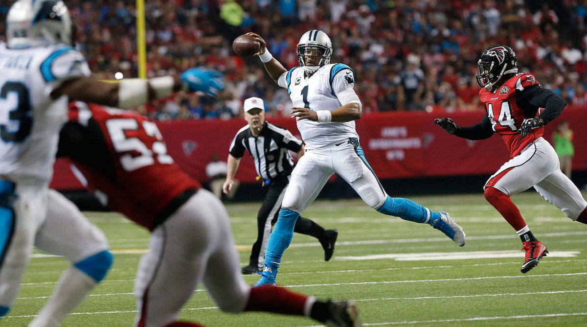 Cam Newton’s 188 total yards (142 passing, 46 rushing) was his lowest output since Week 4.