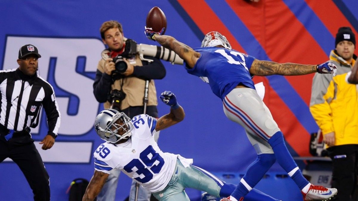 Odell Beckham Jr., Dude Perfect team up for epic trick