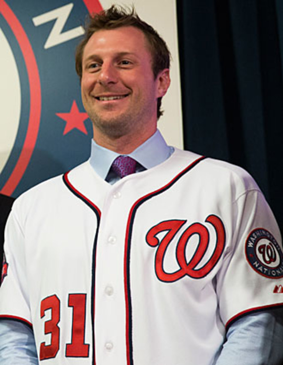 Max Scherzer had reason to smile after signing the biggest free-agent contract ever by a pitcher.