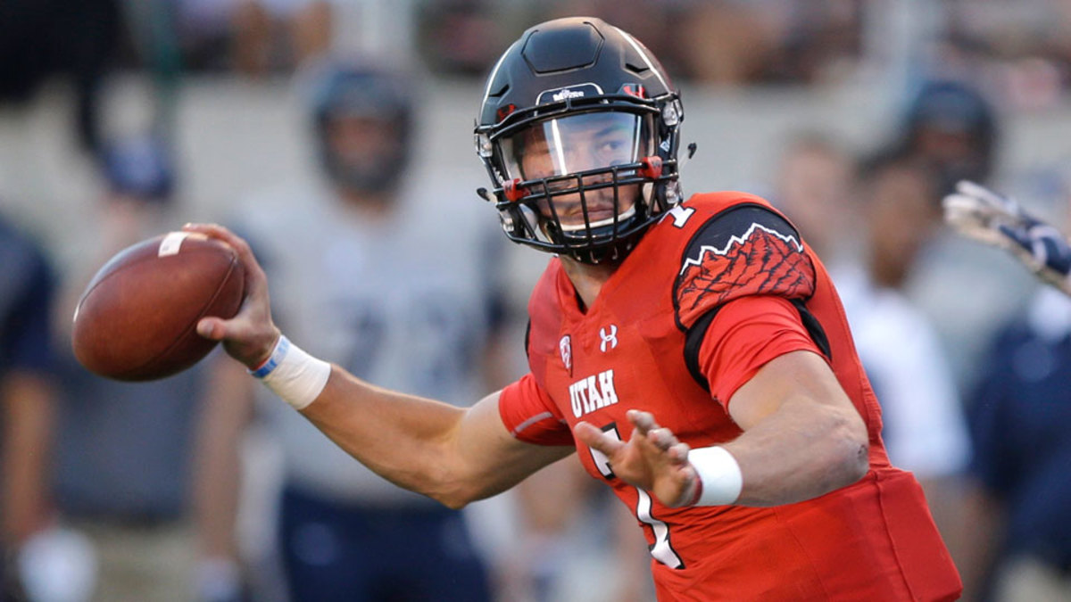 Travis Wilson Utah QB injures left shoulder vs Utah State Sports