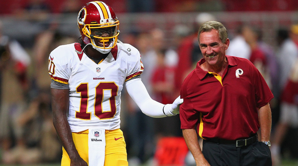RG3 and Mike Shanahan in 2012 (Dilip Vishwanat/Getty Images)
