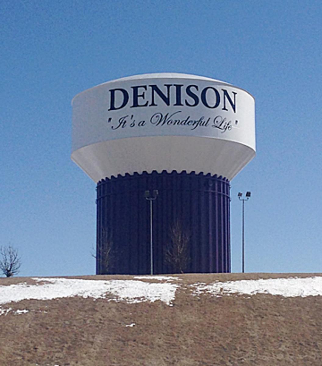 Denison's water tower. (Jenny Vrentas/The MMQB)