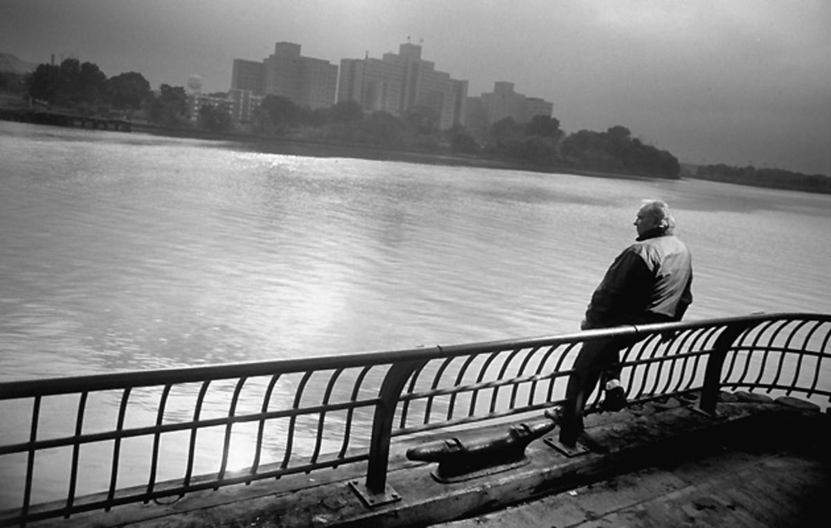 Malangone, at the 107th Street Pier, has acheived a tenuous peace with his past, but his old turbulent feelings still surface.
