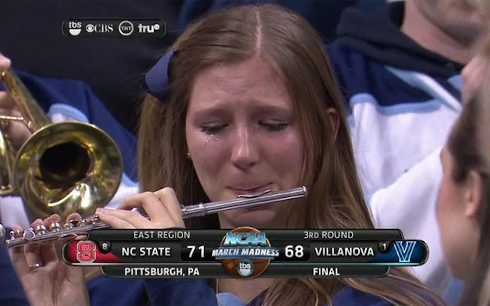 Watch Villanova crying piccolo girl on Fallon's Tonight Show Sports