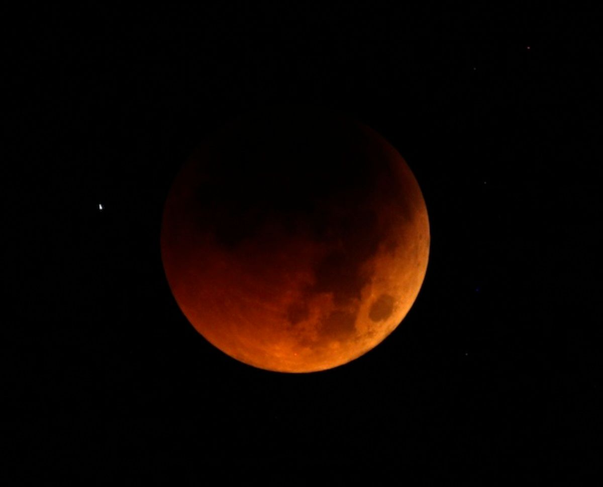 This is what the moon looked like that night. Scary stuff.