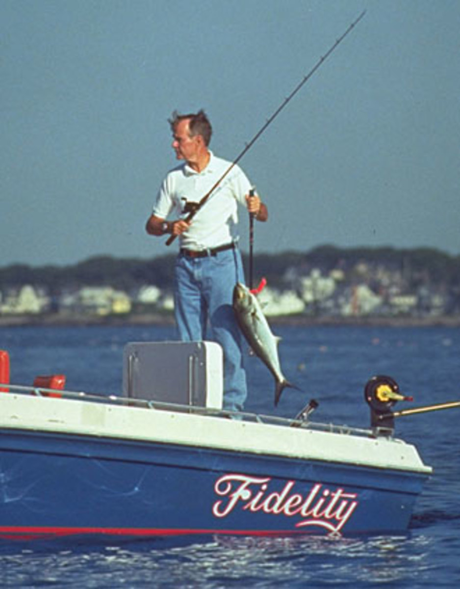 President Bush 41 fishing