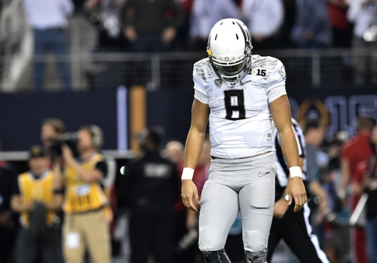 Though painful, Mariota's title-game defeat helped propel Oregon even higher. 