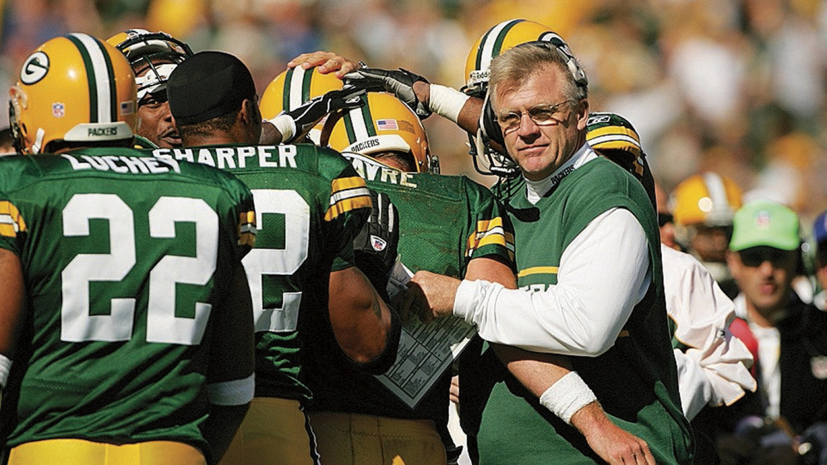 Sherman went 57-39 and won three division titles in six seasons coaching the Packers. He was fired after a 4-12 season in 2005, the Pack’s first losing campaign since 1991. (Photo: John Biever for Sports Illustrated)