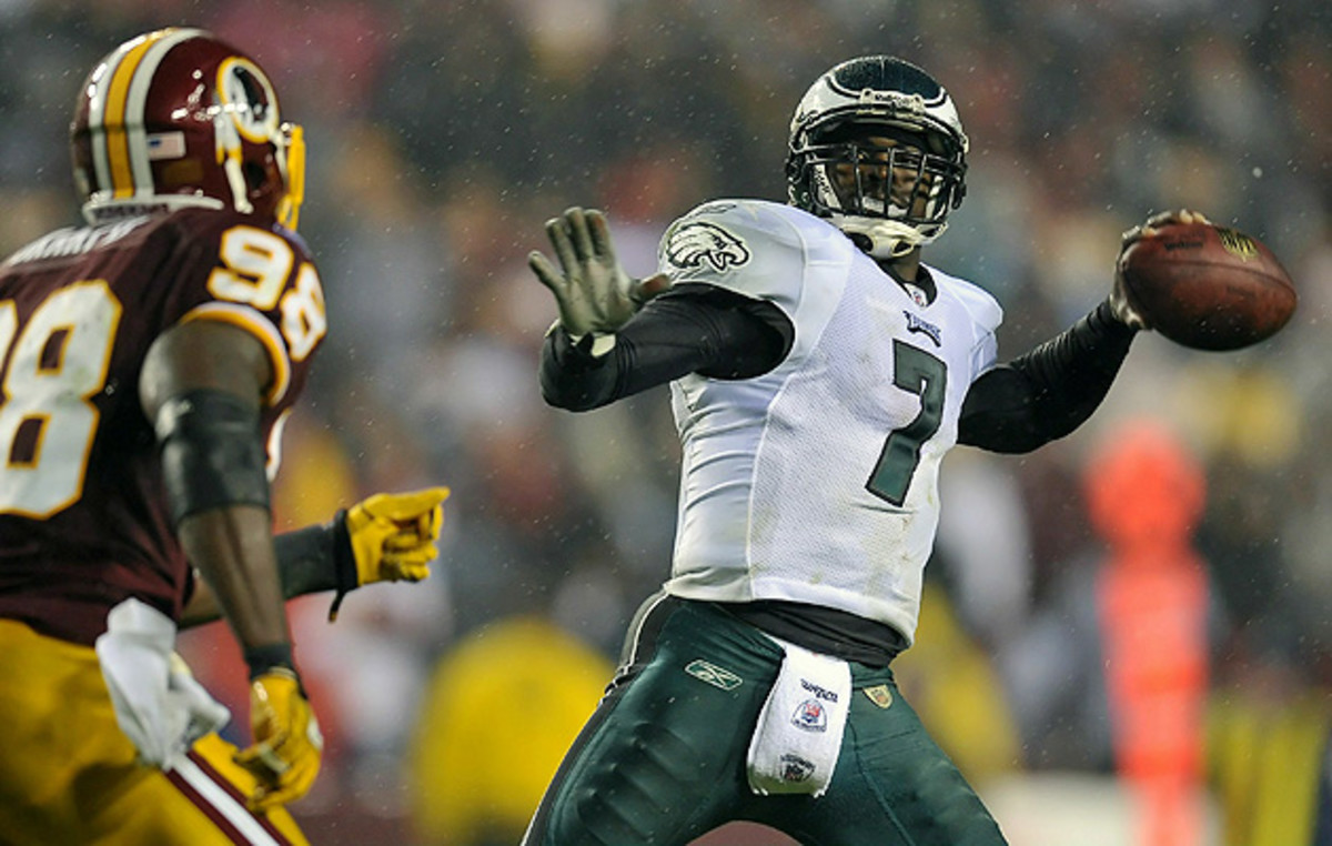 Vick torched the Redskins for 333 yards and six total touchdowns on Monday Night Football.