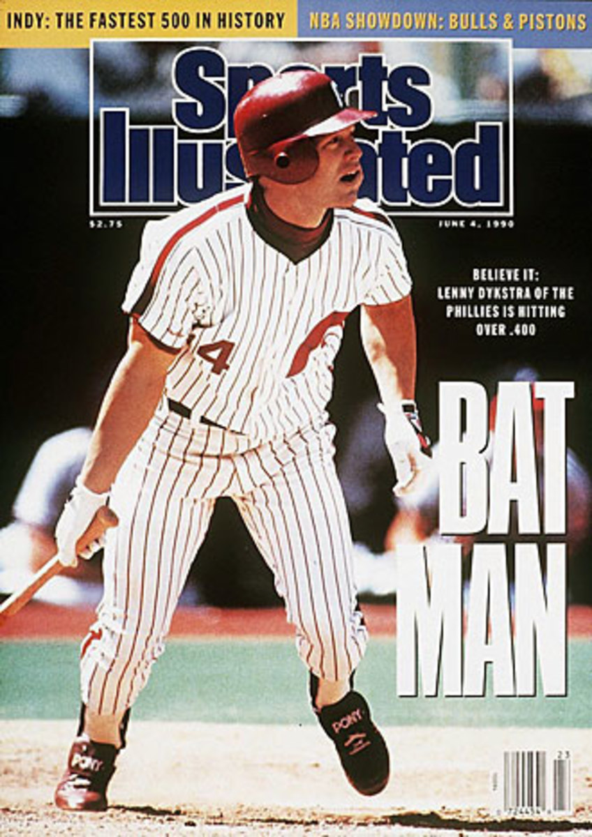 Lenny Dykstra was hitting .418 on June 4, 1990, the date he landed SI's cover, but he started dropping immediately, finishing at .325.