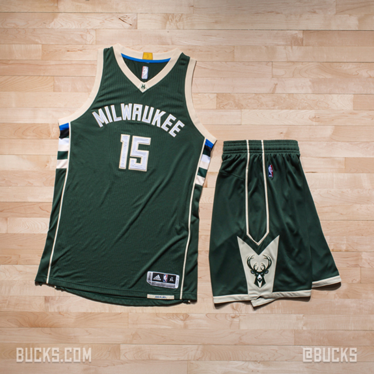 blue stripe on bucks jersey