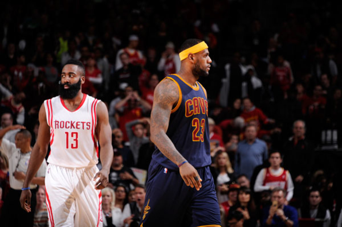 James Harden and LeBron James