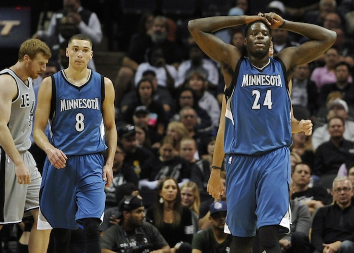 Bennett (r) was too raw even for Minnesota's young core. 