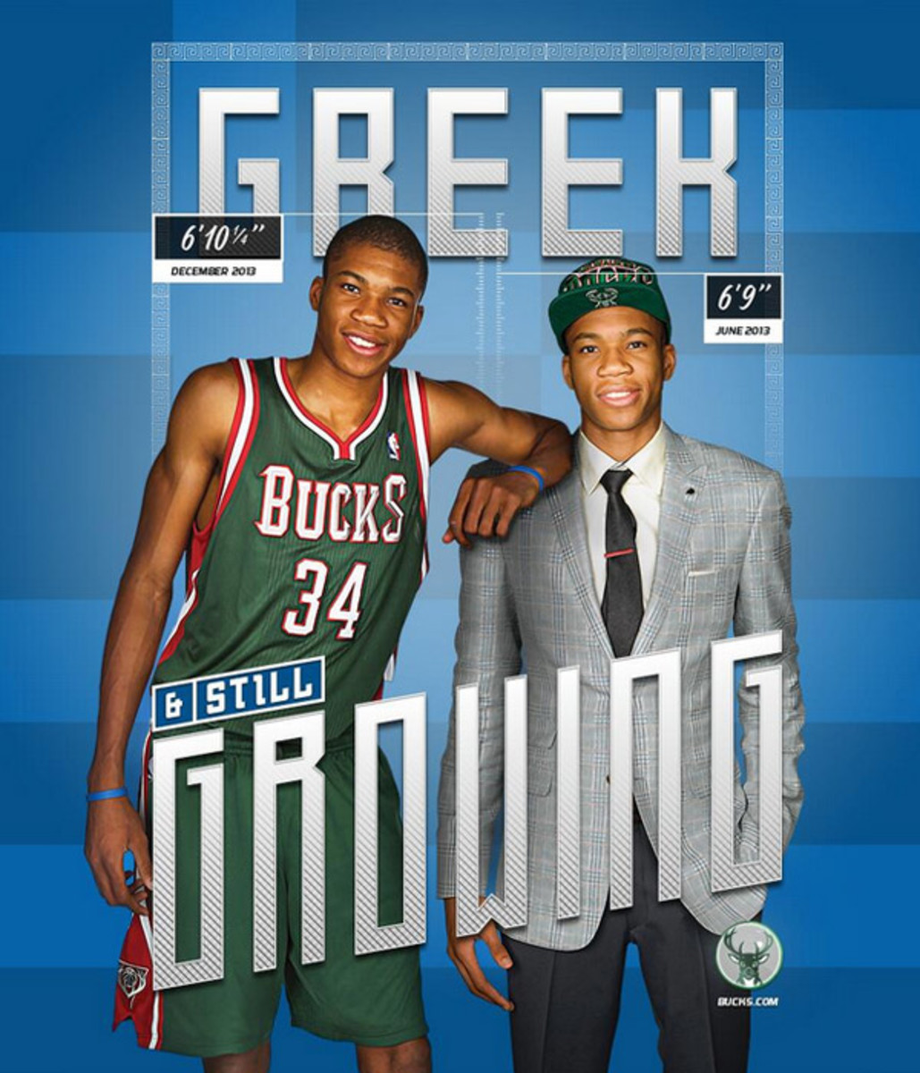 Growing Giannis Bucks Rookie Has Grown More Than An Inch Since Draft Day Sports Illustrated