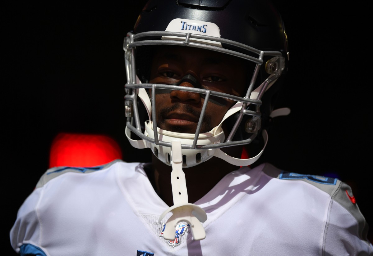 Tennessee Titans wide receiver Corey Davis (84) takes the field before the game against the Indianapolis Colts at Nissan Stadium.