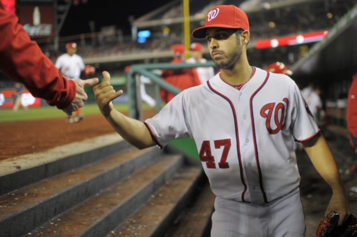 Gio Gonzalez was scheduled to throw 50 pitches on Sunday. (The Washington Post/Getty Images) 