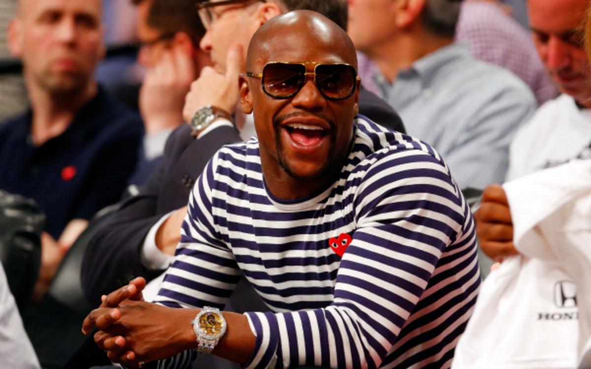Floyd Mayweather is on top of the Fobes higest paid athletes list for the second time in three years. (Jim McIsaac/Getty Images)
