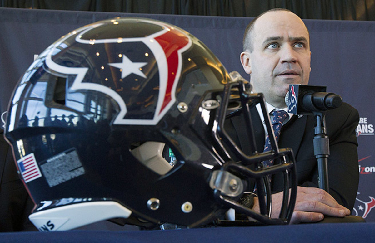 Rookie NFL head coach Bill O'Brien inherits a Texans team with the first pick on each day of the draft.
