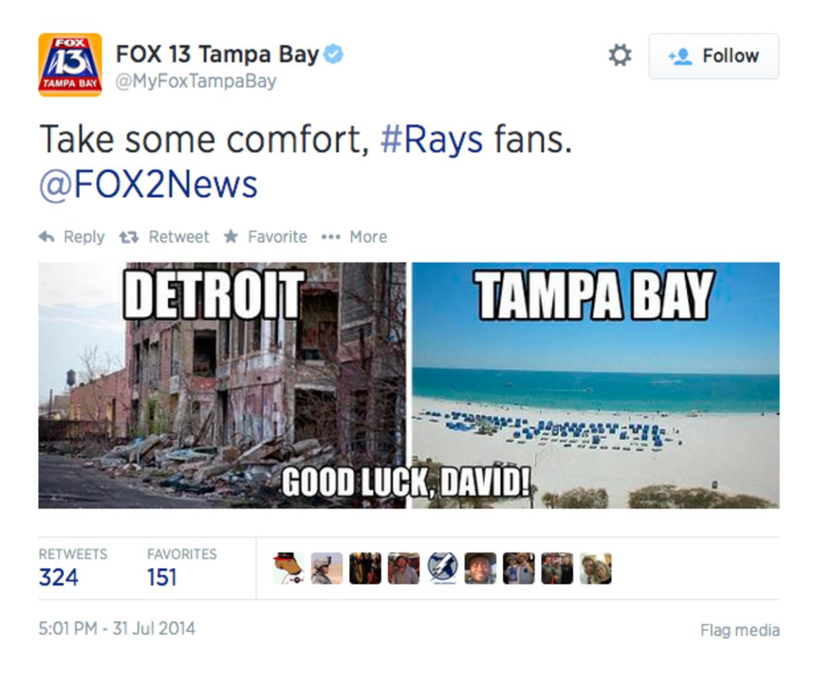 tampa bay fox tweet david price detroit trade