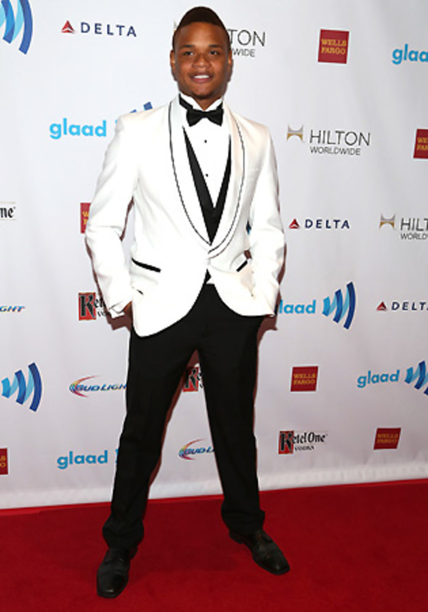 After Gordon came out, he found joy in a new community -- he's seen here attending the GLAAD awards.
