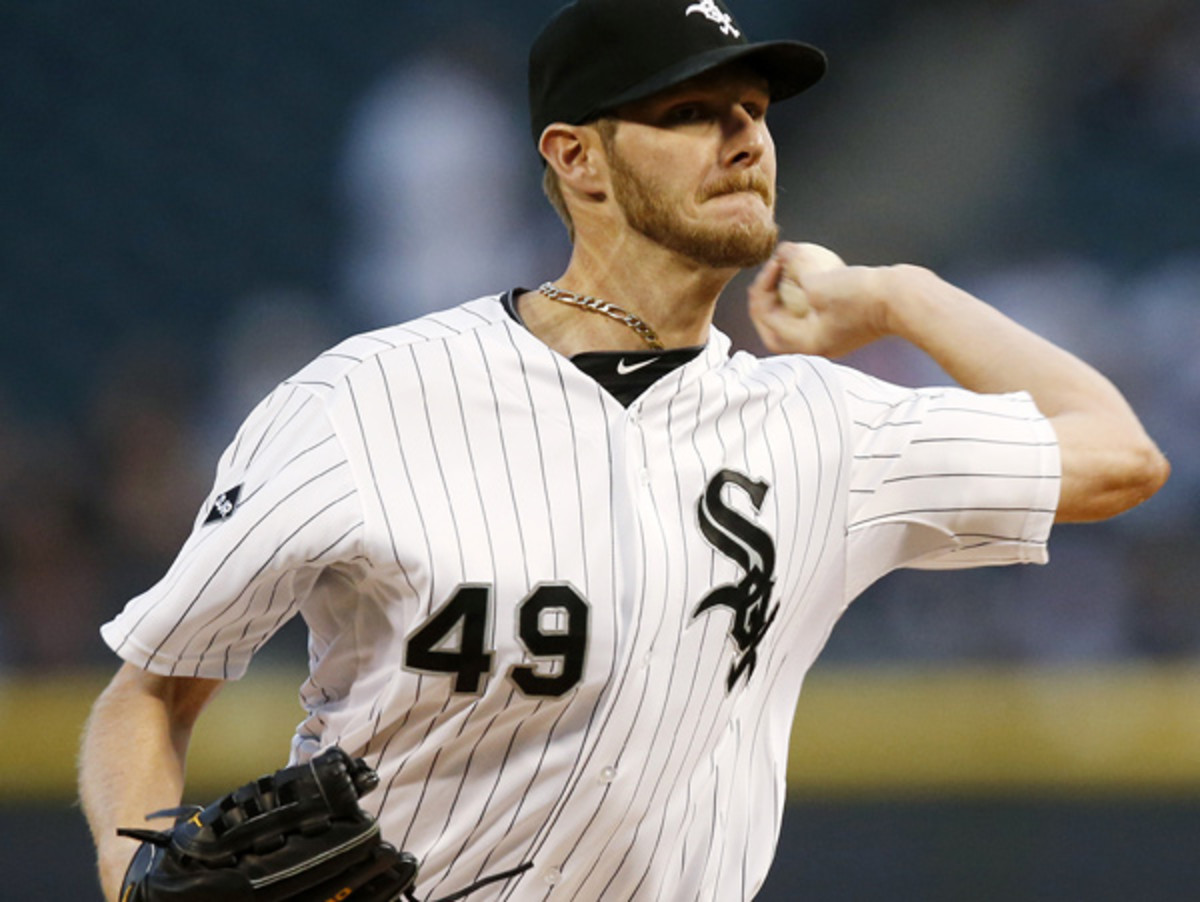 Chris Sale has been out since mid-April with a strained flexor tendon in his elbow. (Andrew Nelles/AP)