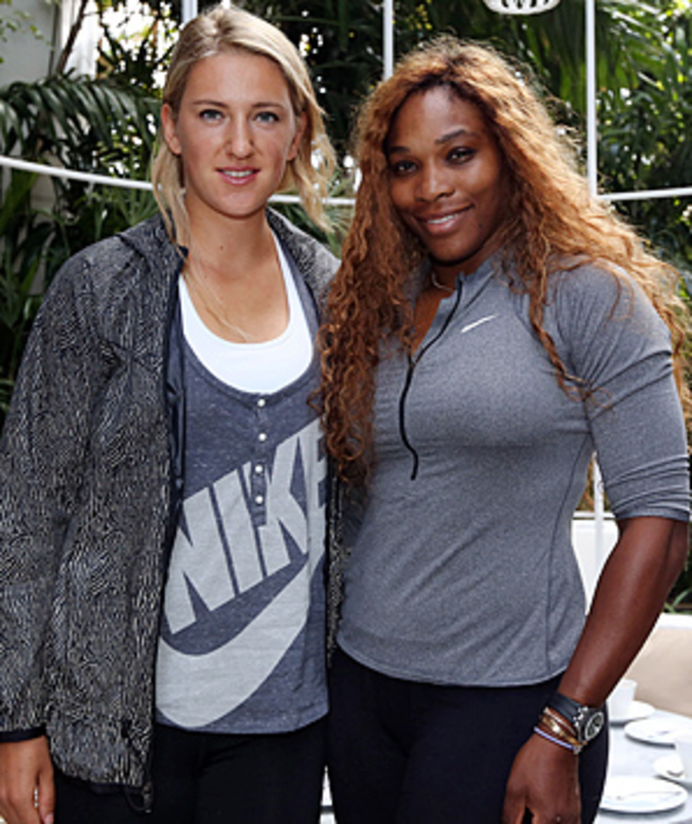 Victoria Azarenka (left) and Serena Williams have committed to play in the new International Premier Tennis League.