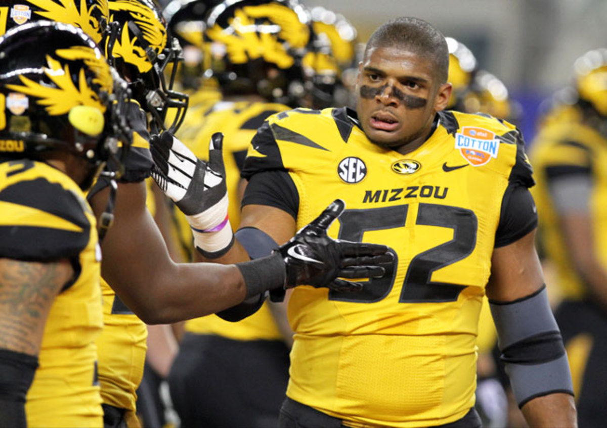 Michael Sam, who helped lead Missouri to a 12-2 record last season, is preparing for the 2014 NFL draft.