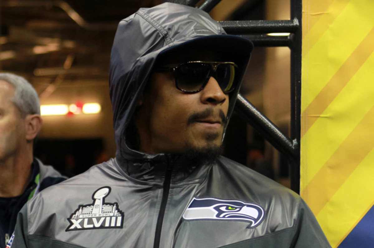 Marshawn Lynch has made it very clear he doesn't like talking to the media, and was fined by the NFL late in the season for failing to fulfill his media obligations. 