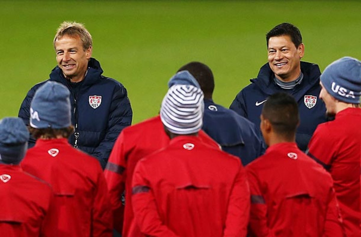 Jurgen Klinsmann and Martin Vasquez