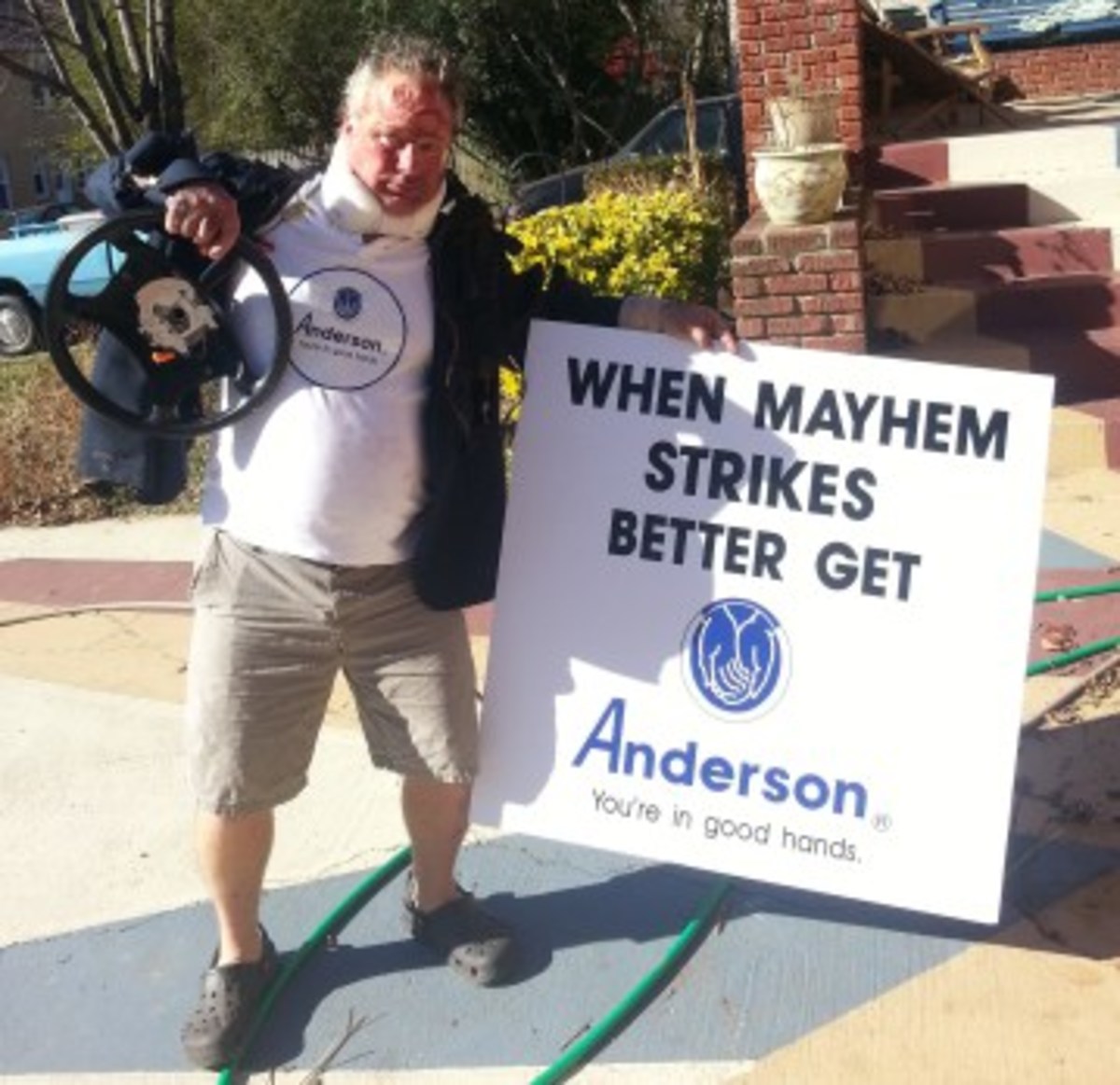 carolina panthers cam newton car crash fan costume