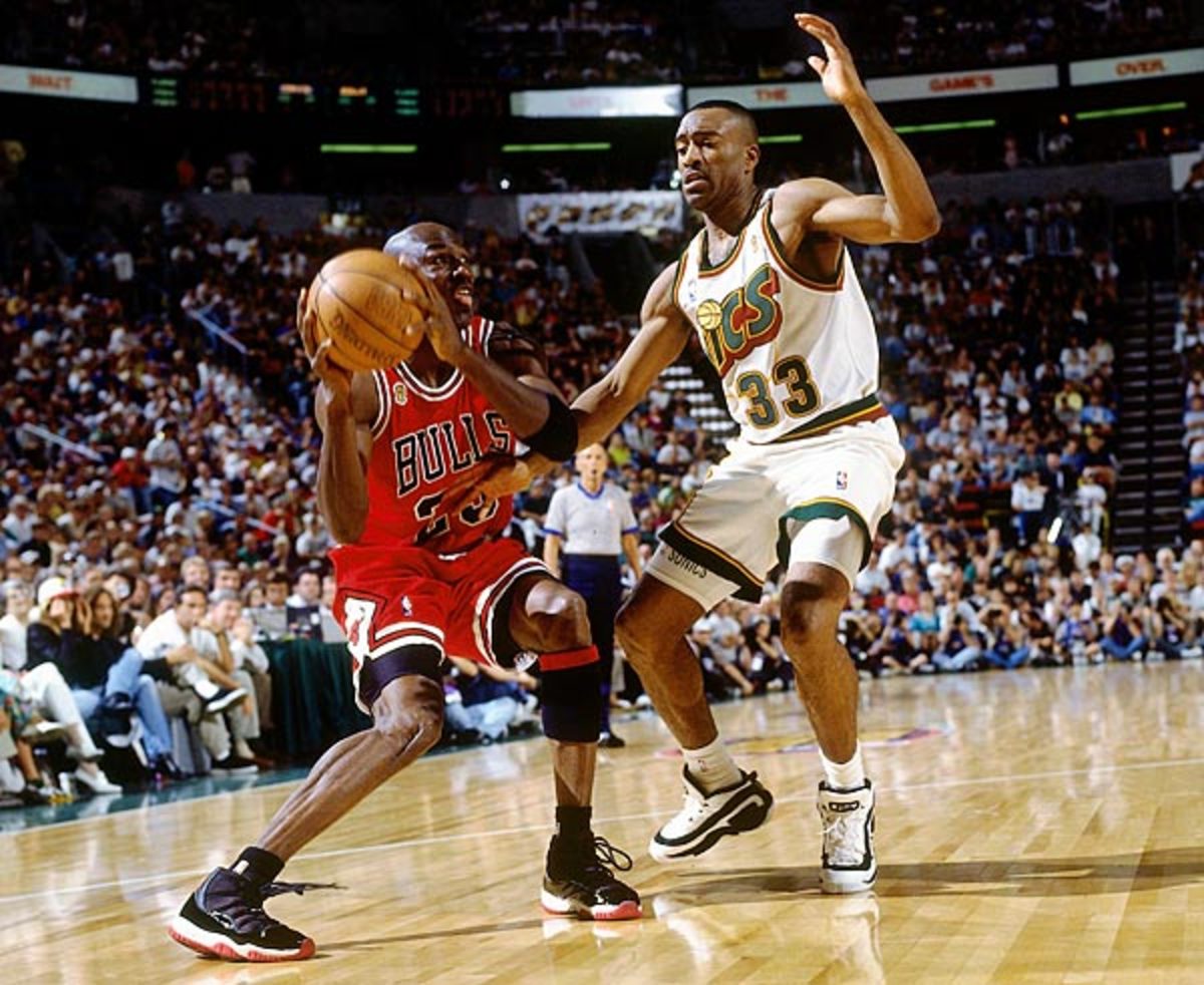 Michael Jordan during 1996 Finals 
