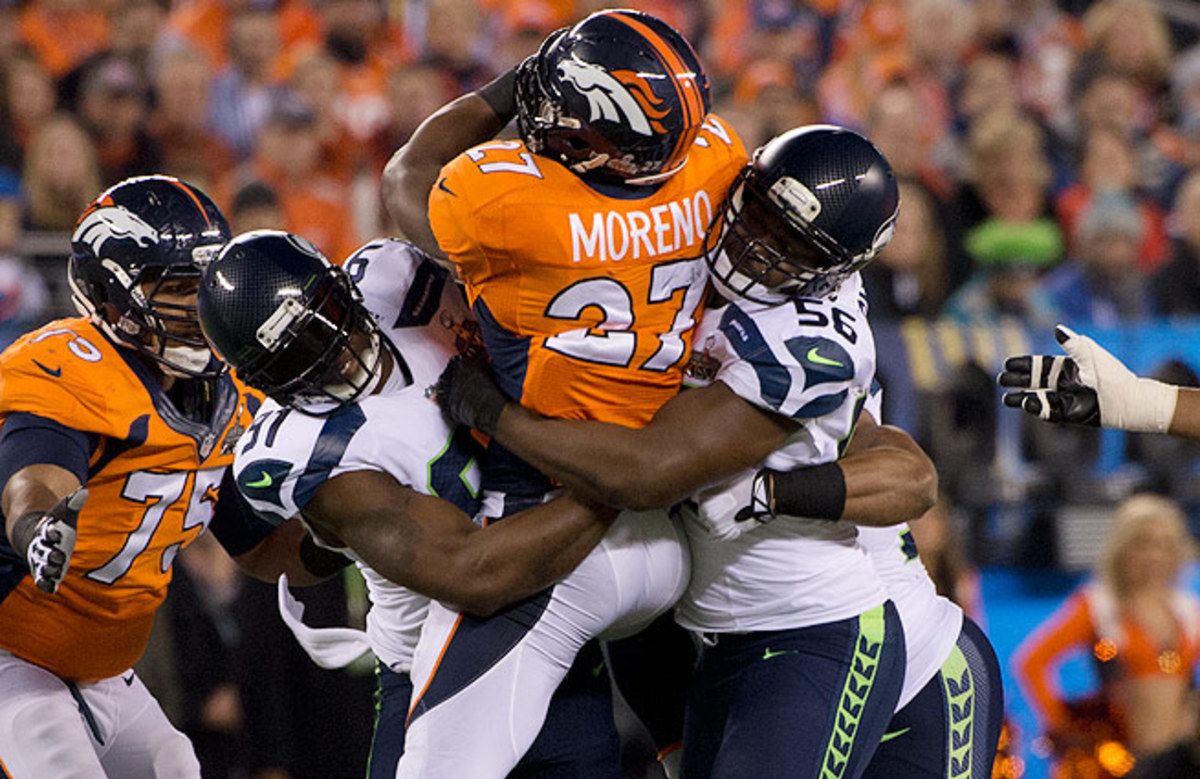 The Broncos averaged almost 38 points a game in the regular season. Seattle limited them to just eight.