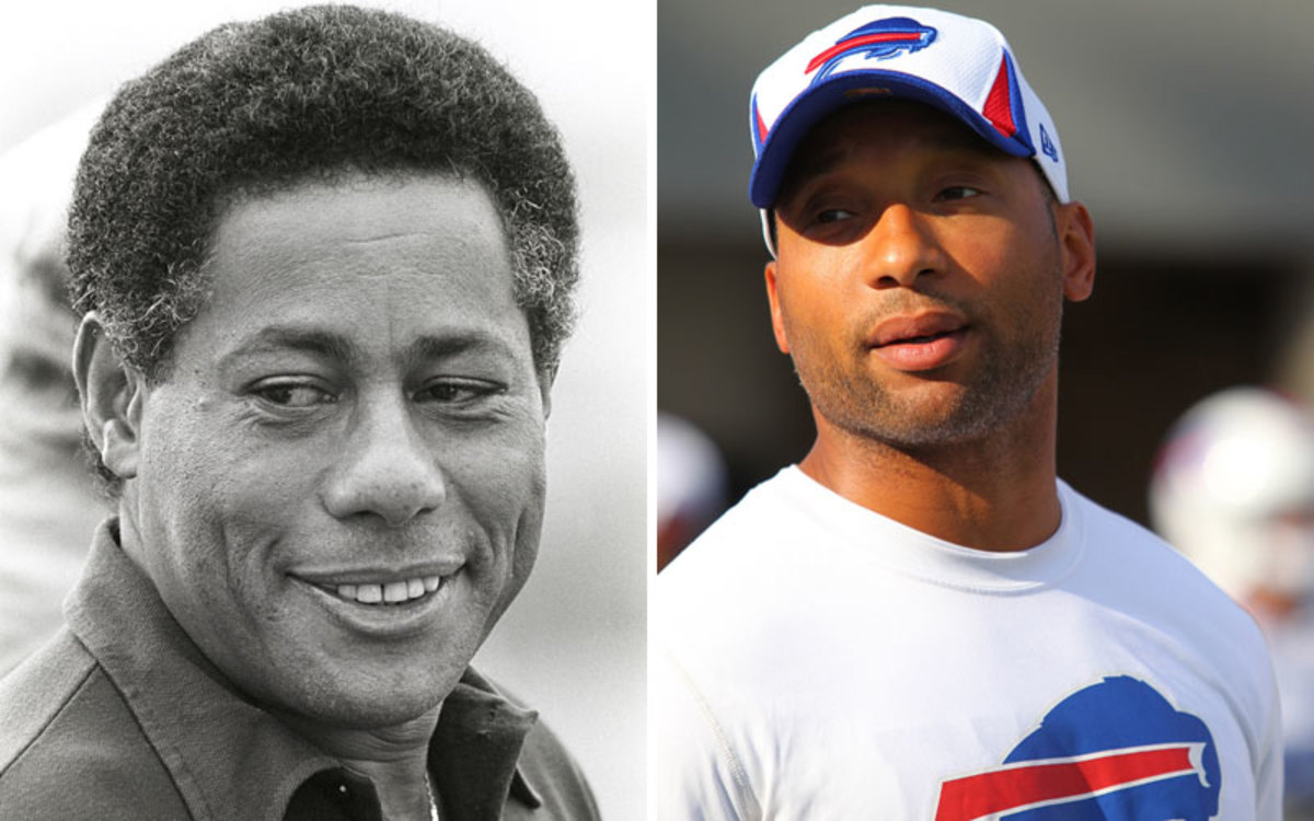 Long-time Steelers scout Bill Nunn mentored Bills GM Doug Whaley, who pulled off a bold trade in the 2014 NFL Draft. (Bill Wippert/AP::George Gojkovich/Getty Images)