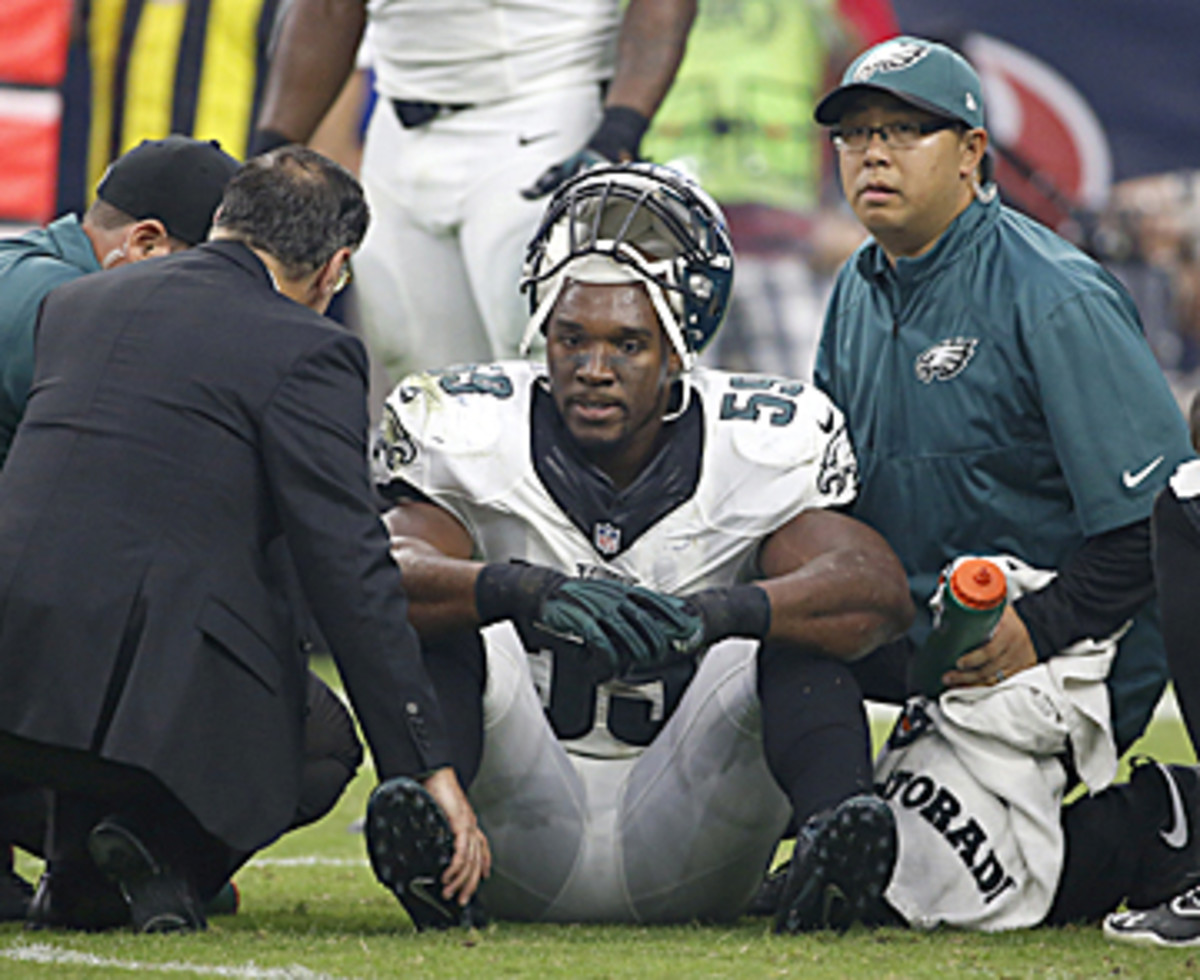 The injury to Ryans will likely prove more costly than the one to Foles. (Tony Gutierrez/AP)