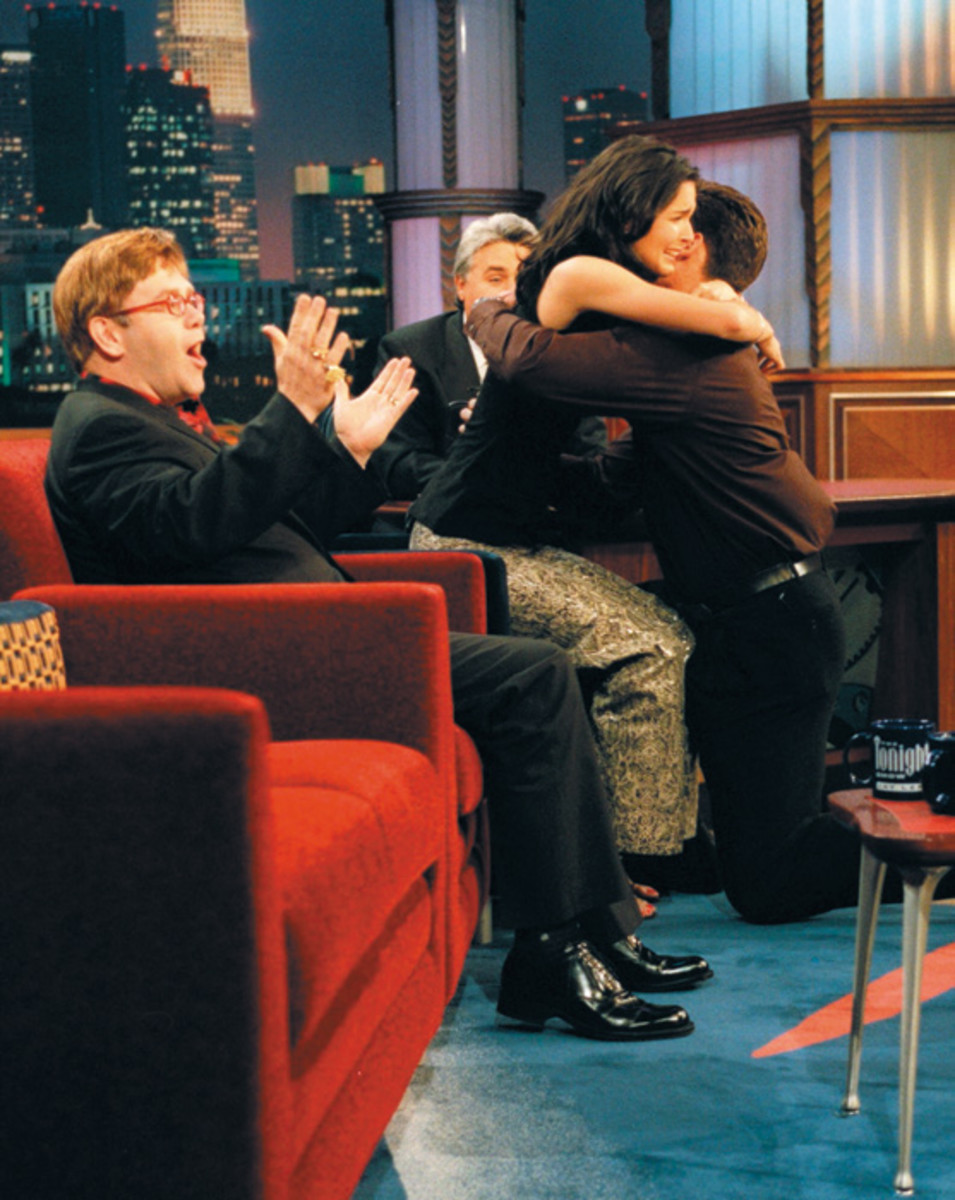 Jason Sehorn and Angie Harmon