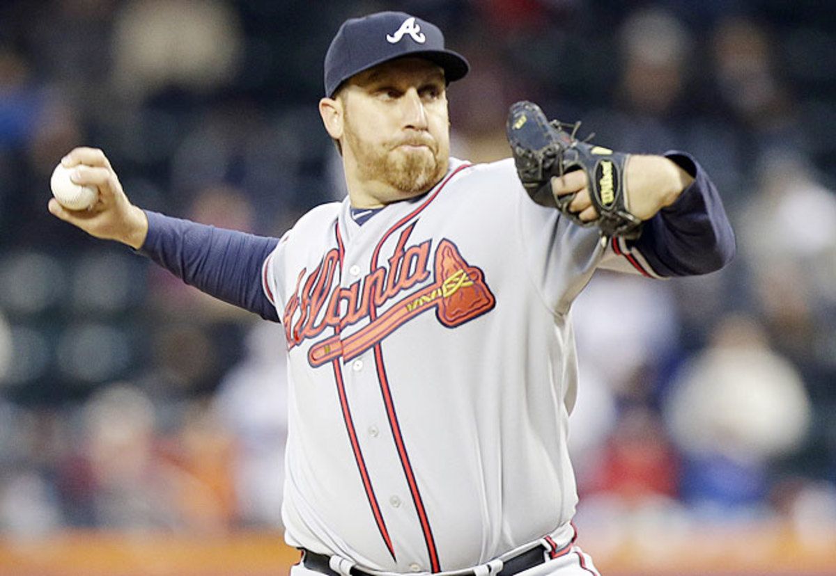 Aaron Harang has been a revelation for the Braves' battered rotation in the first month of the season.