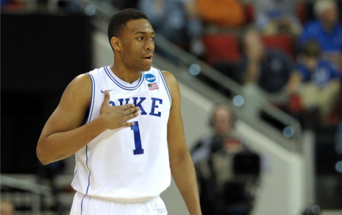 Jabari Parker led Duke in rebounds and scoring as a freshman. (Lance King/Getty Images)