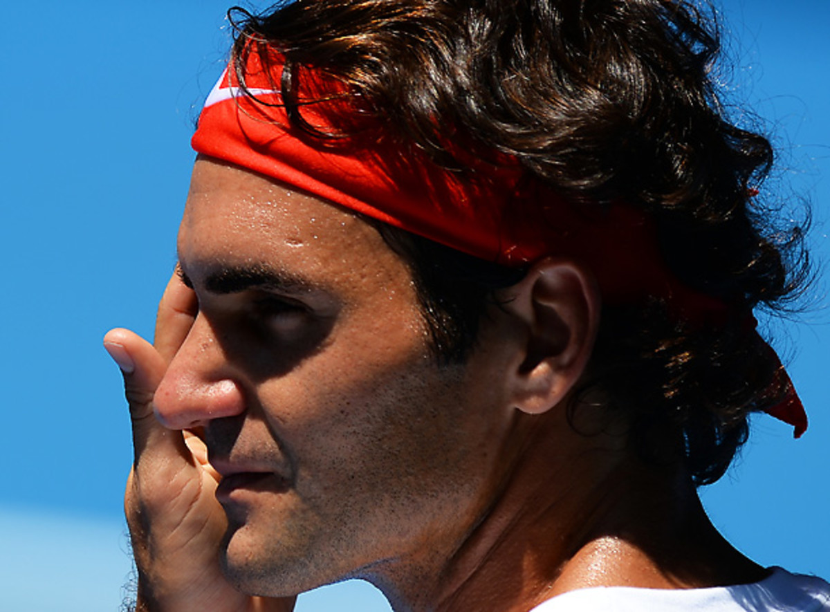 Roger Federer faces an uphill battle if he wants to get into the Australian Open final. (Saeed Khan/AFP via Getty Images)