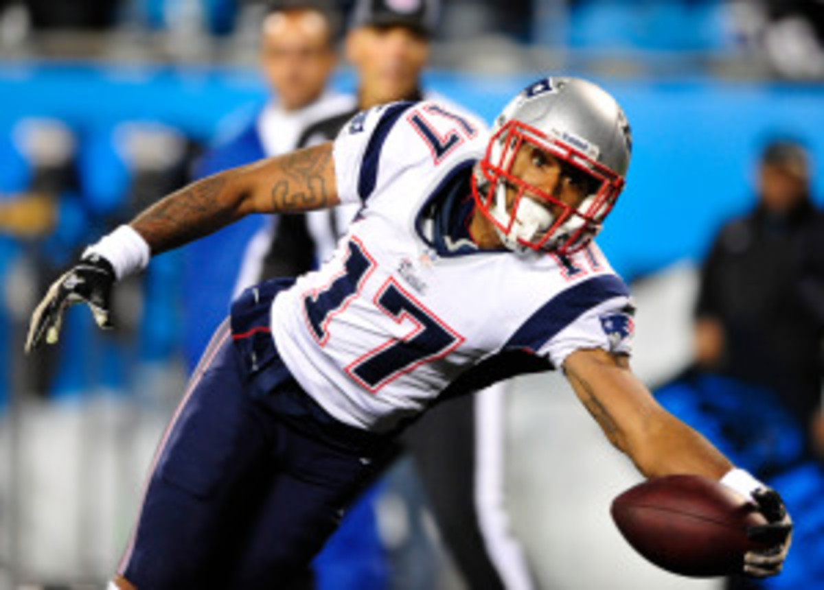 The initial timetable for Aaron Dobson's surgery in March was two to three months. (Grant Halverson/Getty Images)