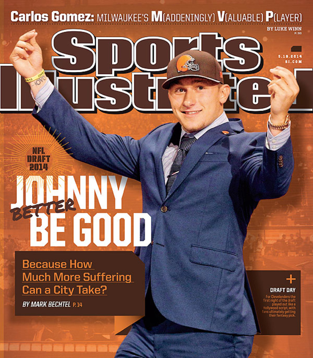 Johnny Manziel on cover of Sports Illustrated after 2014 NFL draft
