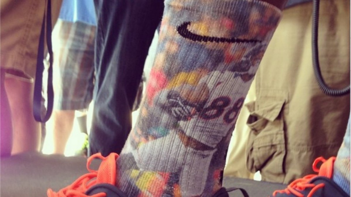Denver Broncos' Demaryius Thomas had himself printed on custom socks Sports Illustrated