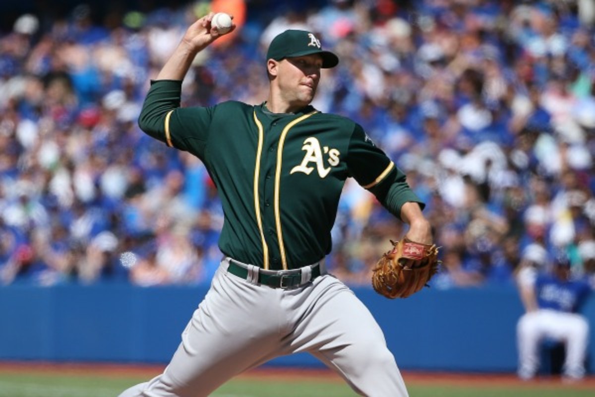 Jim Johnson lost the A's closer role after back-to-back 50-save wins in Baltimore. (Tom Szczerbowski/Getty Images)