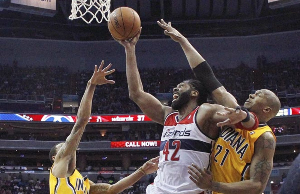 Indiana held Washington to 63 points, a record low for the Wizards in the regular season or playoffs.