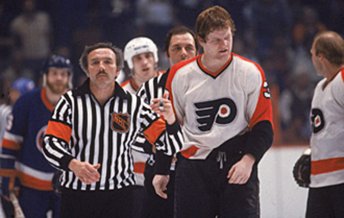 On a more skilled team, defenseman Behn Wilson was a throwback to the Broad Street Bullies days.