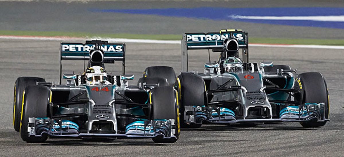 Dominating F1, Nico Rosberg and Lewis Hamilton have stuck to each other like spandex on a fat man.