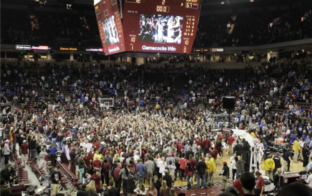 The University of South Carolina Gamecocks are 11-18 this season. (Lexington Herald-Leader/Getty Images)