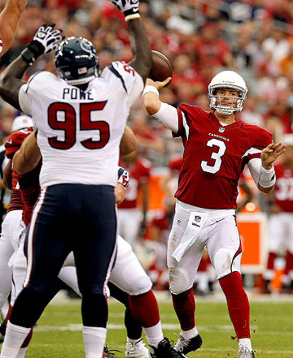 Carson Palmer and the Cardinals offense looked in midseason form against the Texans. (Matt York/AP)