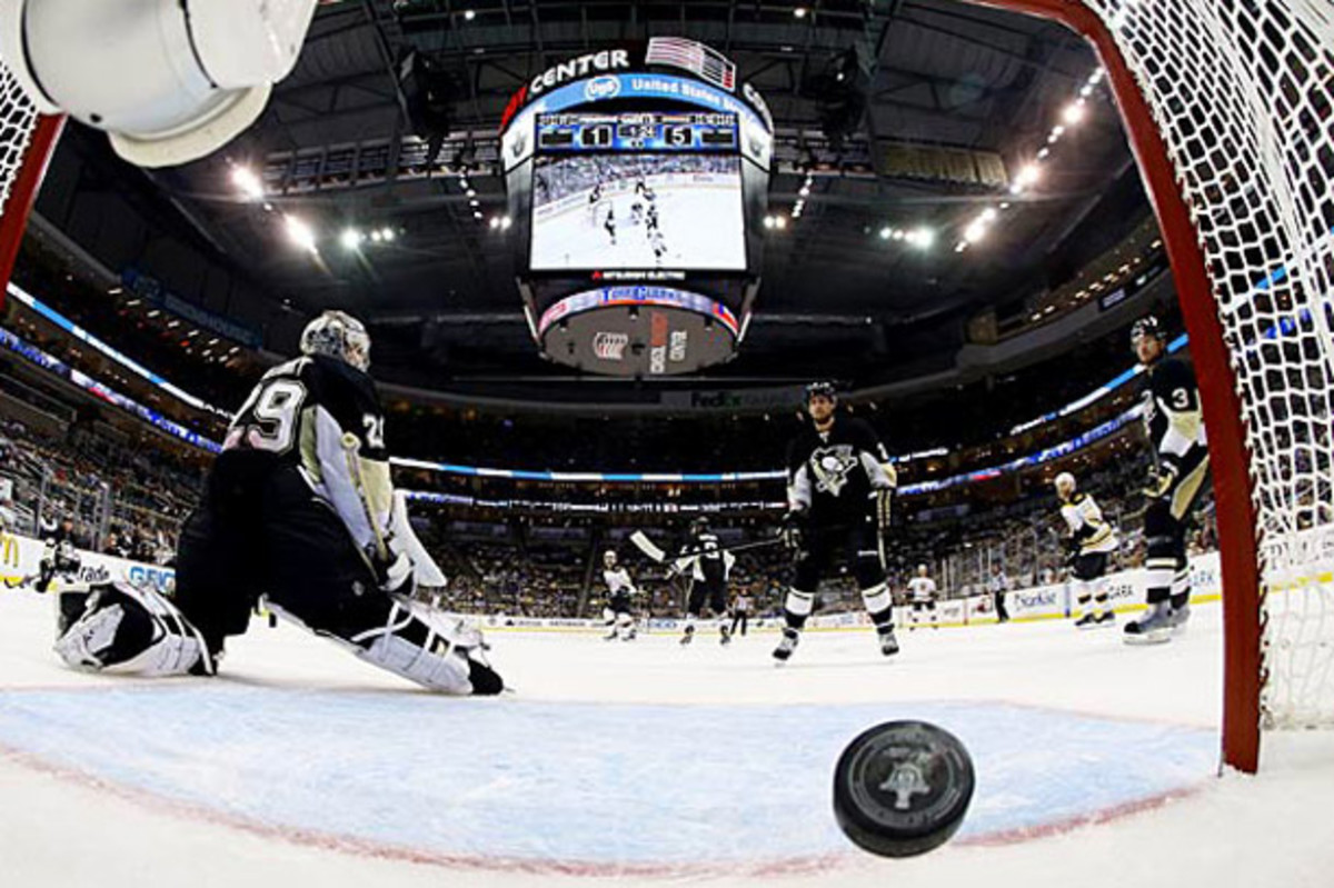Marc-Andre Fleury of the Pittsburgh Penguins