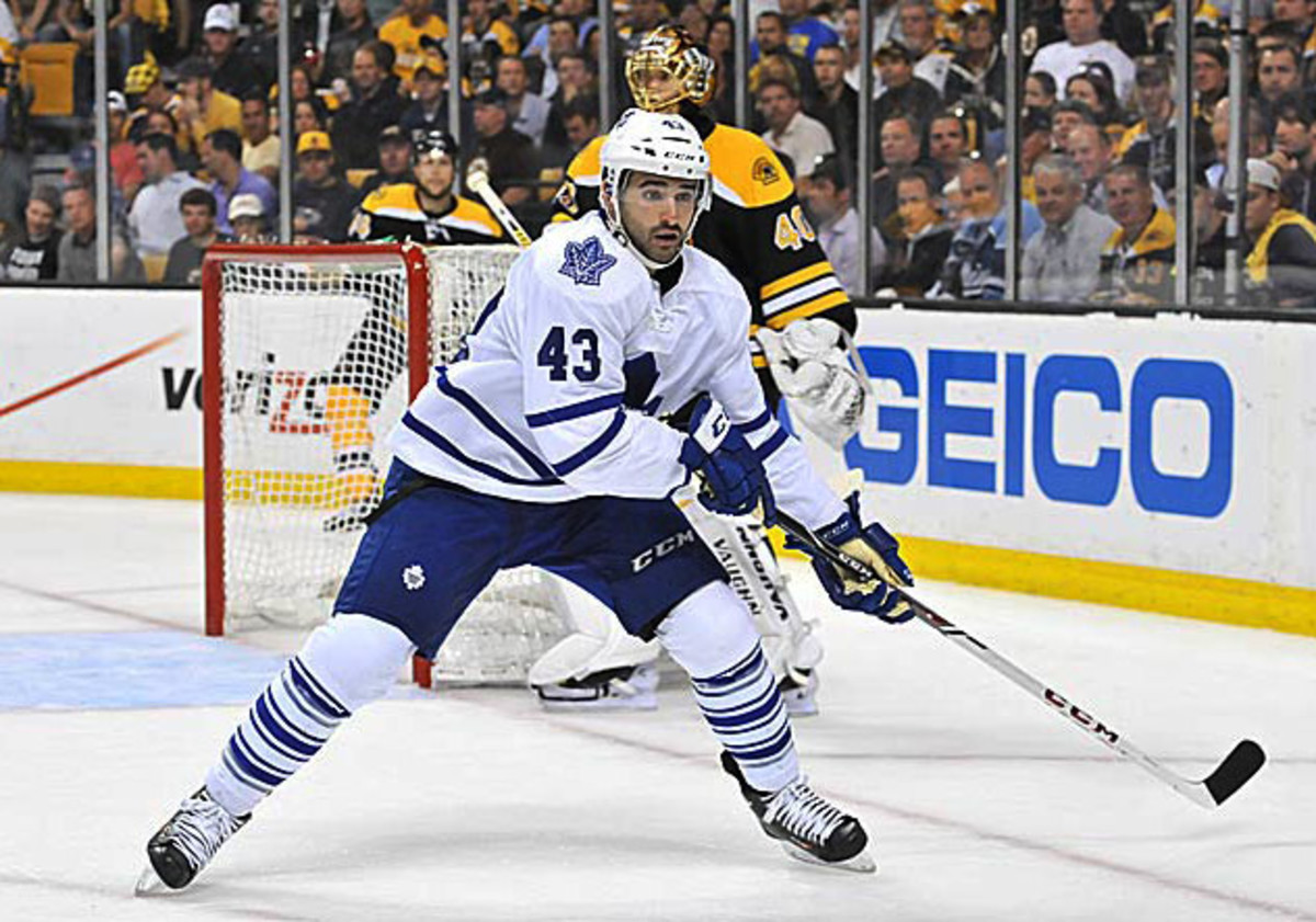 Nazem Kadri of the Toronto Maple Leafs