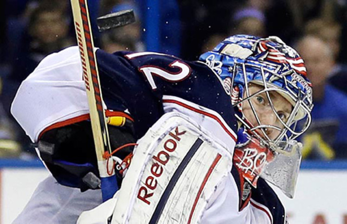 Sergei Bobrovsky of the Columbus Blue Jackets
